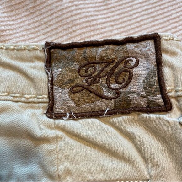 Z Cavaricci Light Khaki Shorts, Size 10 - Picture 5 of 11